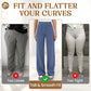 🔥Nyhet – 50 % rabatt!👖Damebukser med høy midje og stretch for kvinner