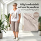🔥50% RABATT!🎁Casual todelt sett for kvinner: T-skjorte med V-hals og korte bukser