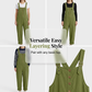 🔥50 % rabatt – kun for en begrenset tid!👖Dameoverall med løs passform og knapper foran