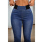 🔥Siste dags salg 50 % RABATT🩳Capri-bukser i denim med høy midje for kvinner, elastisk midje, korte jeans