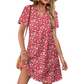 🏖️ Sommer hett salg 50% RABATT🏝️💃Dame casual V-hals ferie midikjole med lommer
