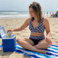 🌊Sommersalg 50% RABATT🏝️👙To-delt bikinisett med høy midje for kvinner🏖️